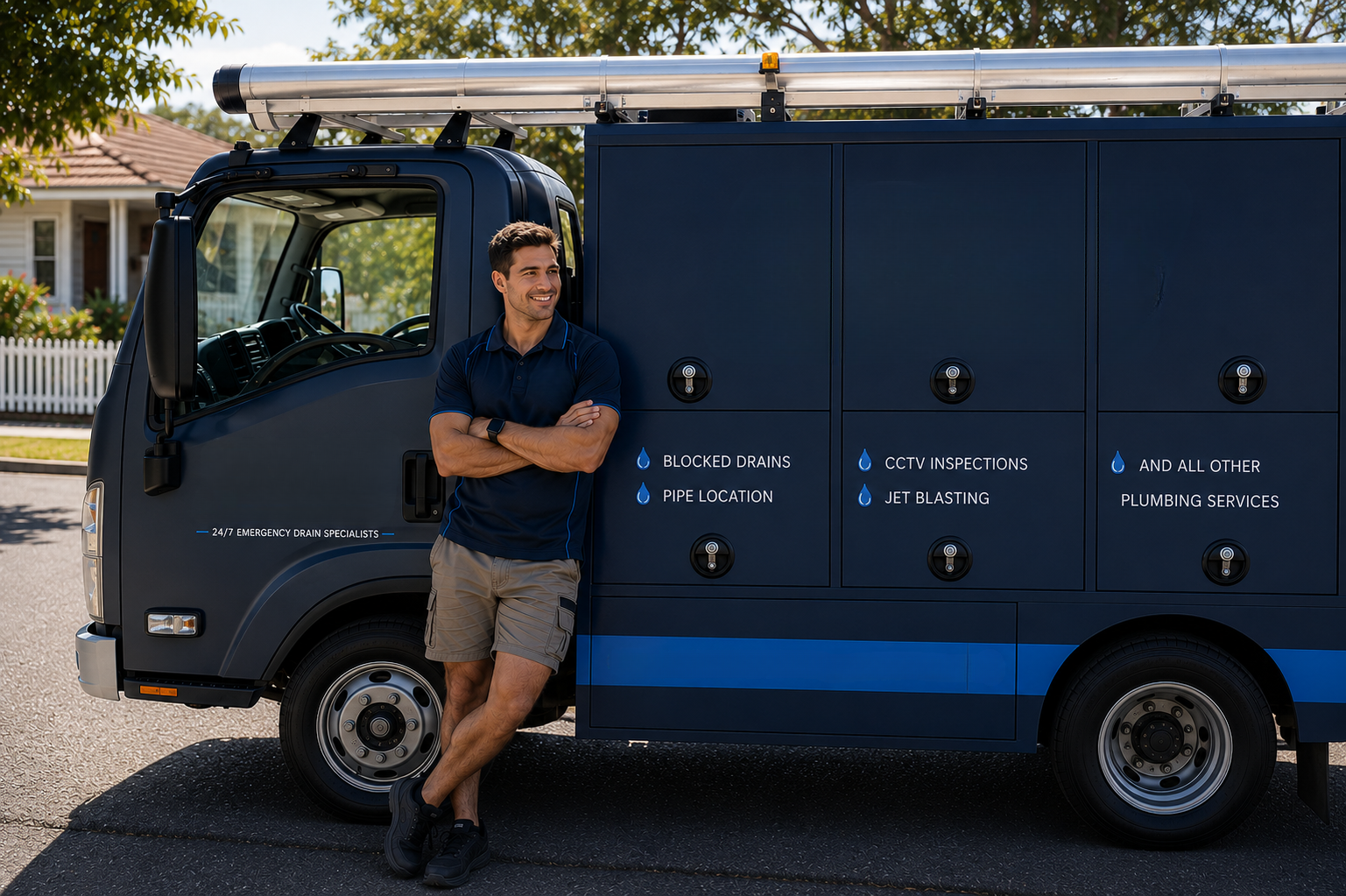 Plumber with Arndell Park Blocked Drains van